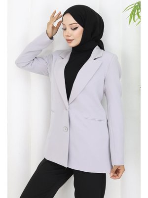 MISSVALLE Gri Arin Blazer Ceket