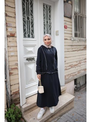 Bwest Lacivert Etek Takım