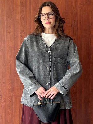 Ceylan Otantik Antrasit Blazer Ceket