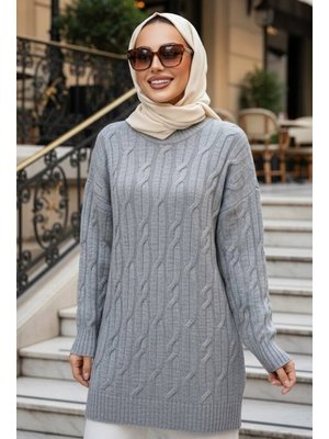 Neva Style Gri Triko Kazak 8798gr