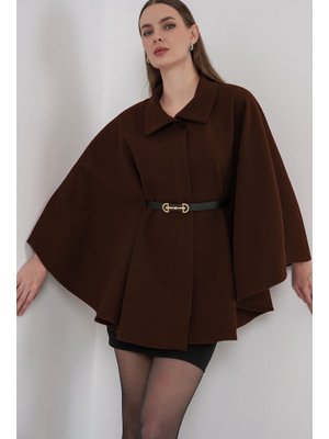 Bigdart Kahverengi Kemerli Kaşe Panço