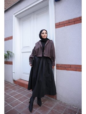 Bwest Kahverengi Bomber Ceket