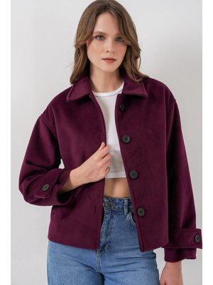 Bigdart Mürdüm Kısa Kaşe Ceket