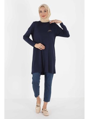 Plistre 1451_nakışlı Basic Tunik