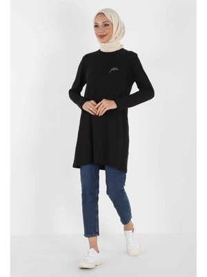 Plistre 1451_nakışlı Basic Tunik