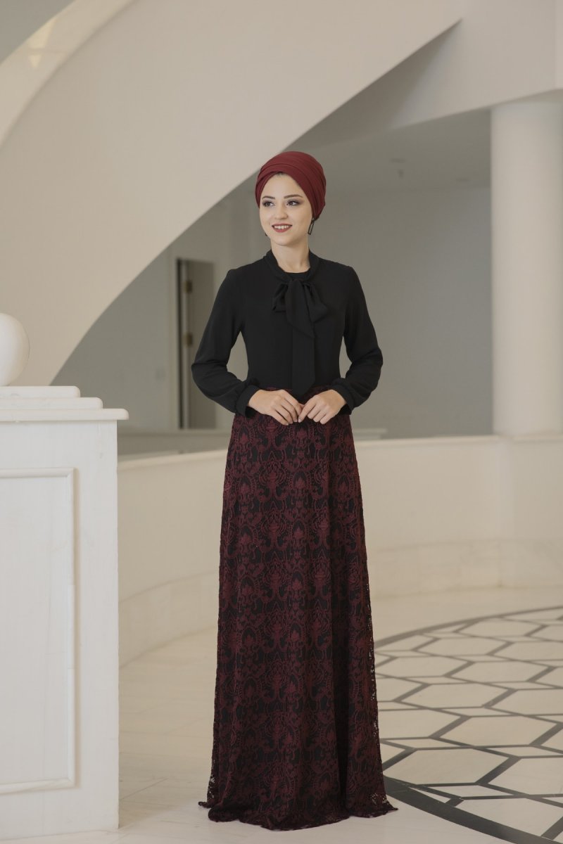 Al-Marah Bordo Simge Elbise