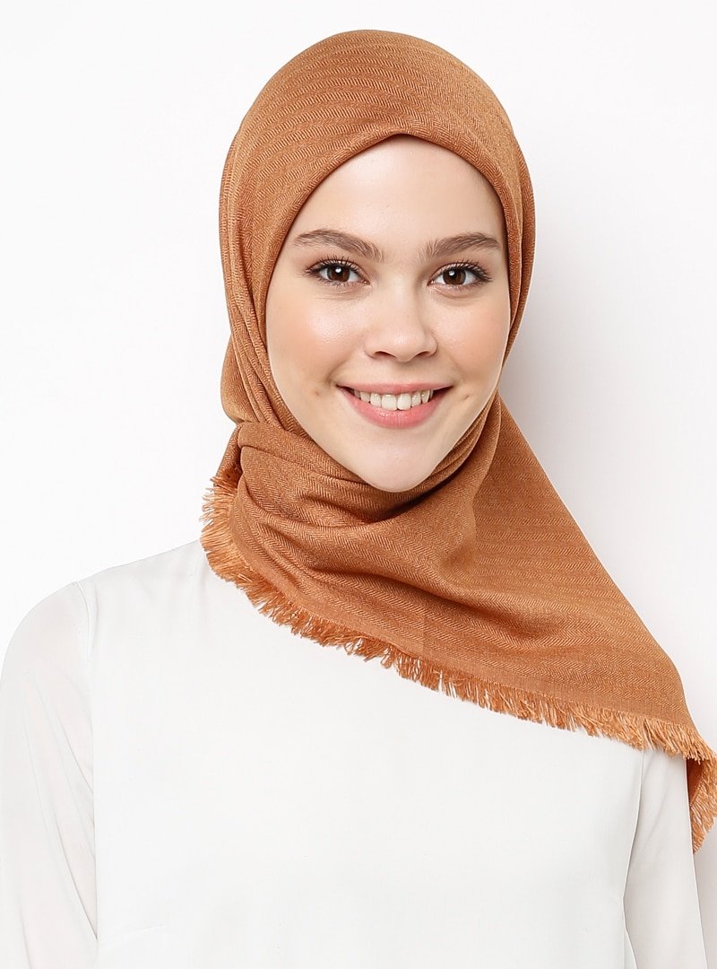 Burden İpek Taba Düz Renk Eşarp
