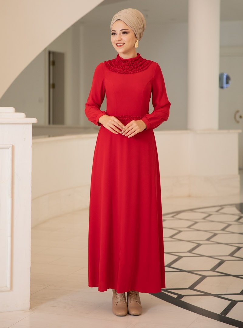 DressLife Kırmızı Eslem Elbise