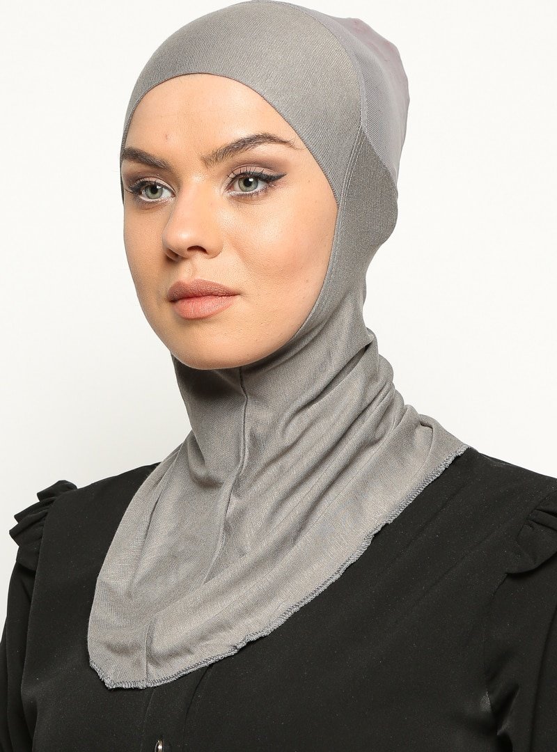 Ecardin Koyu Gri Clima Fit Hijab Bone