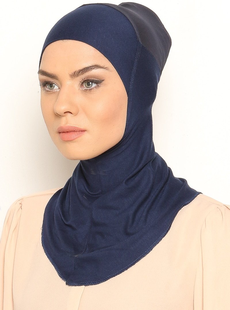 Ecardin Lacivert Clima Fit Hijab Bone