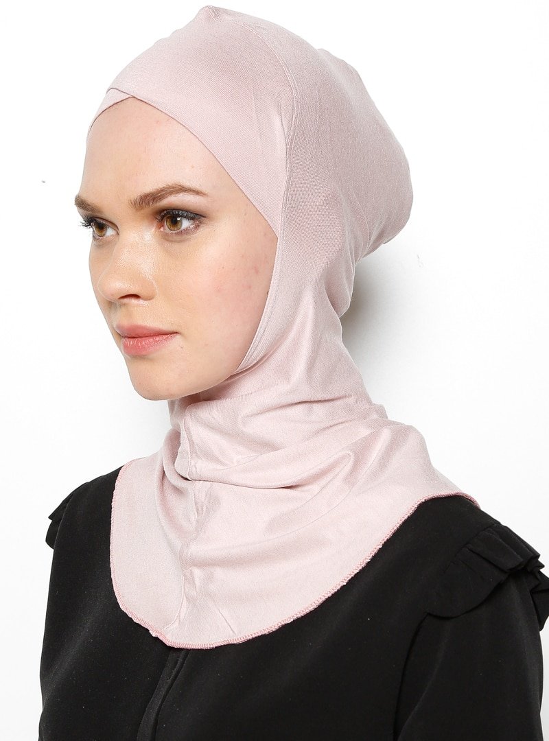 Ecardin Pudra Büyük Hijab Çapraz Bone