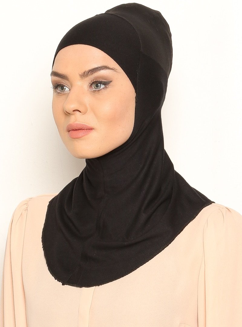 Ecardin Siyah Clima Fit Hijab Bone