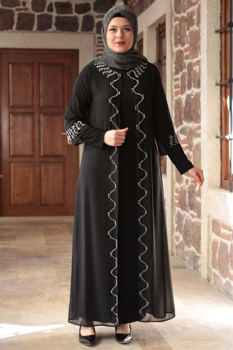 Fahima Siyah Abiye Elbise