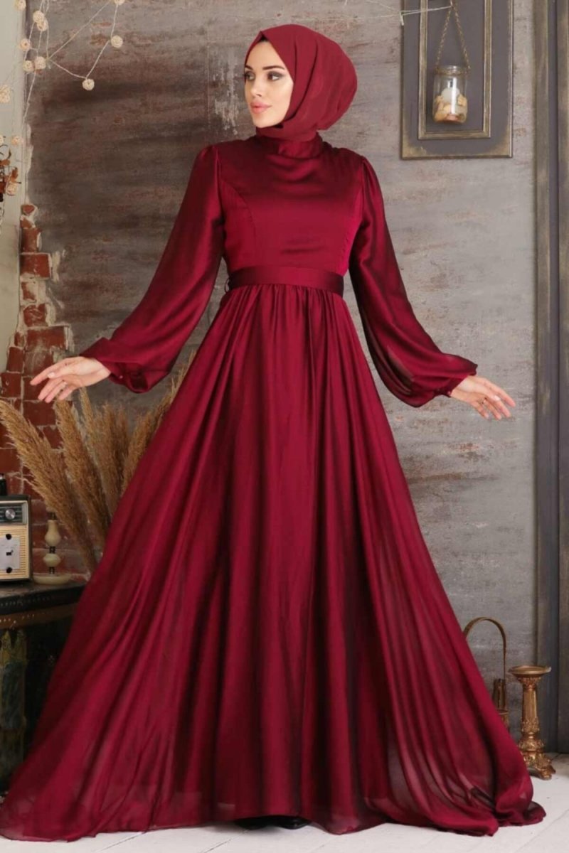 Neva Style Kırmızı Abiye Elbise