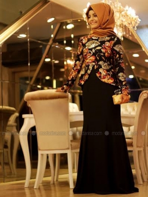 Pınar Şems Saraylı Balık Abıye Kırmızı Abiye Elbise
