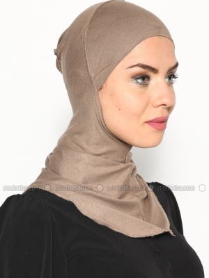 Ecardin Koyu Vizon Boyunluklu Hijab Bone