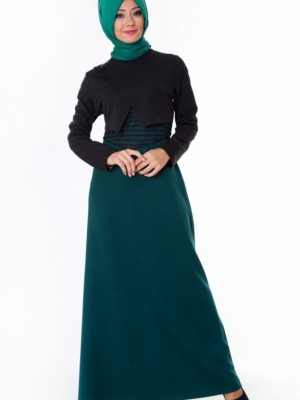 ARMİNE Nefti Üstü Bolero Görünümlü Elbise