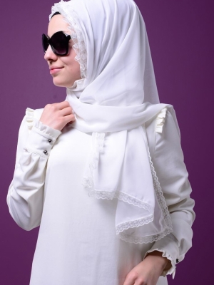 Sefamerve Lohusa Şalı -03 Krem