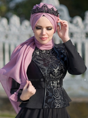 Muslima Wear Siyah Sultan Bluz