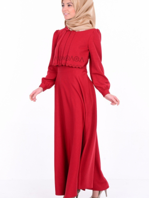 Sefamerve Kırmızı Lazerli Elbise
