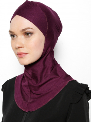 Ecardin Mürdüm Büyük Hijab Çapraz Bone