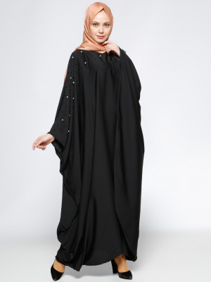 Filizzade Siyah İncili Salaş Elbise