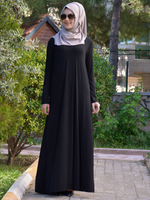 Henna Elısa Siyah Salaş Elbise