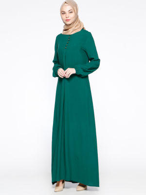 Ginezza Açık Yeşil Birit Detaylı Elbise