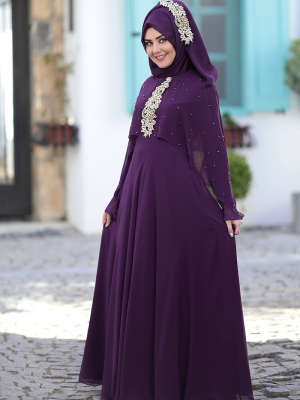 SomFashion Mürdüm Nur Abiye Elbise