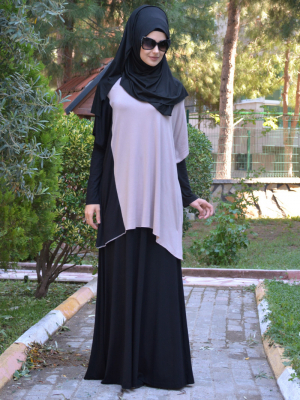 Henna Elısa Vizon Siyah Elbise&Tunik İkili Takım