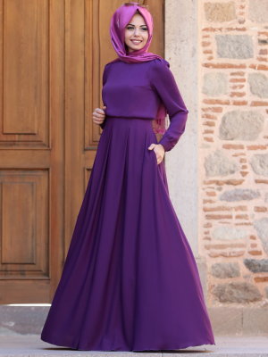 An-Nahar Mor Gülce Elbise