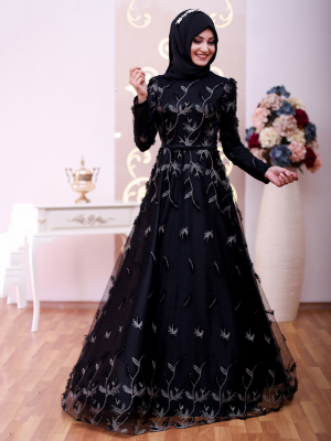 An-Nahar Siyah Miray Abiye Elbise