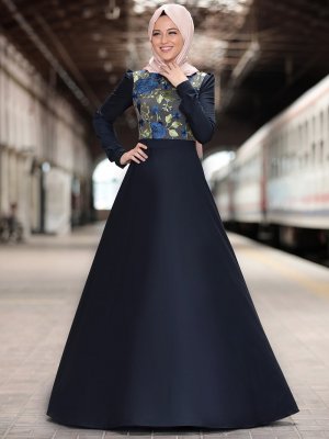 Al-Marah Lacivert Zara Elbise