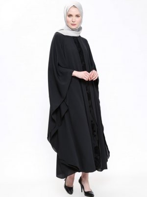 Filizzade Siyah Yarasa Kollu Elbise