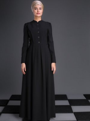 An-Nahar Siyah Buğlem Elbise