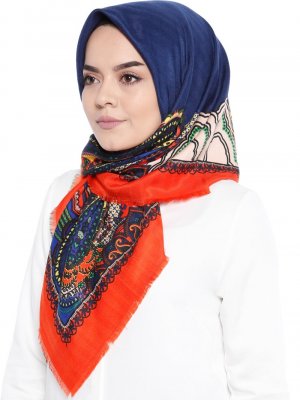 Cocana Lacivert Hatusi Şal