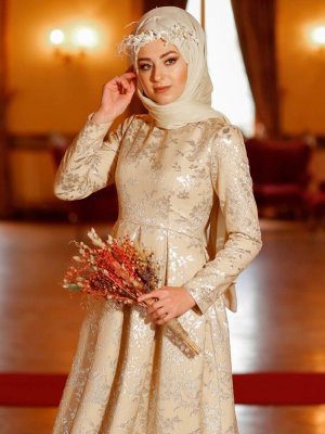 Eldia By Fatıma Bej Firuzan Abiye Elbise