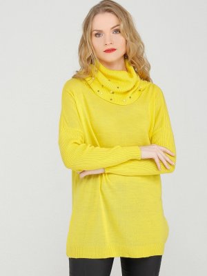 Seyhan Fashion Sarı Triko Kazak