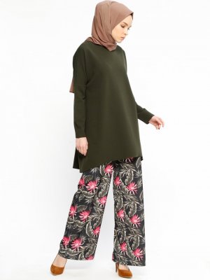 Almera Yeşil Tunik&Pantolon İkili Takım