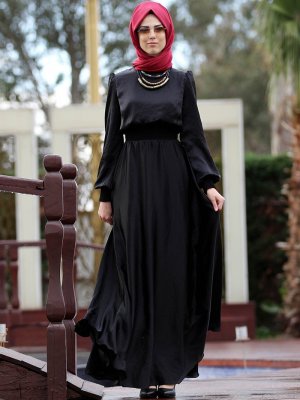 Nurkombin Siyah Elbise