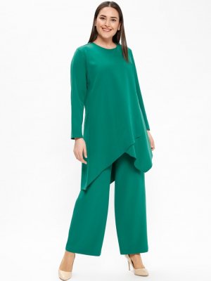 CML Collection Yeşil Tunik&Pantolon İkili Takım