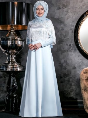 An-Nahar Bebe Mavi Nağme Abiye Elbise