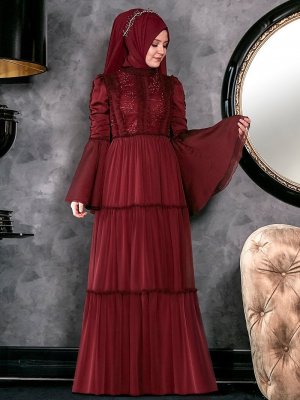 An-Nahar Bordo Hadra Abiye Elbise