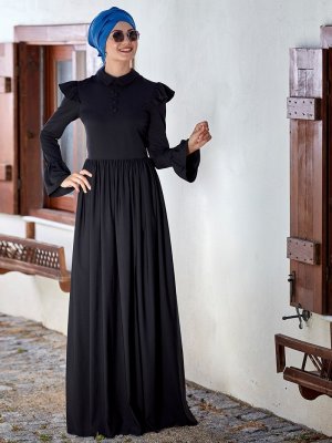 An-Nahar Siyah Zeynep Elbise