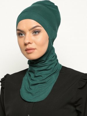 Ecardin Zümrüt Yeşili Pratik Hijab Bone