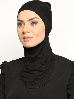 Ecardin Siyah Pratik Hijab Bone
