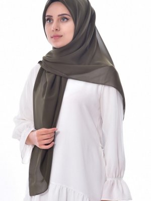 Sefamerve Haki Büyük Boy Şal Eşarp