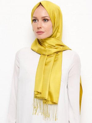 Misiny Sarı İpek Şal