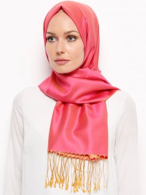 Misiny Rose Sarı İpek Şal