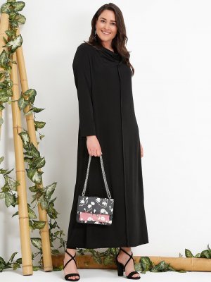 Alia Siyah Basic Elbise